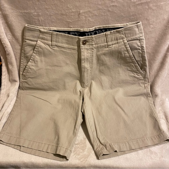 iron flex Shorts Iron Flex Mens Shorts Size 34 Khaki Colored Poshmark